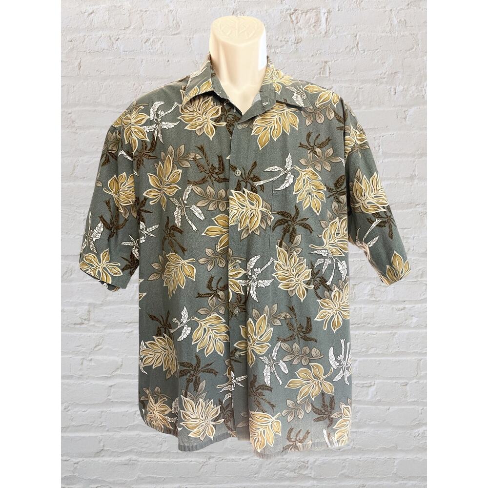 Pierre Cardin Tropical‎ Print Short Sleeve Button Up XL, Beach, Vacation, Cruise